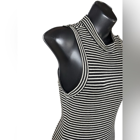 Madewell midi maxi dress striped sleeveless mockneck sz Small Never worn - Picture 5 of 8